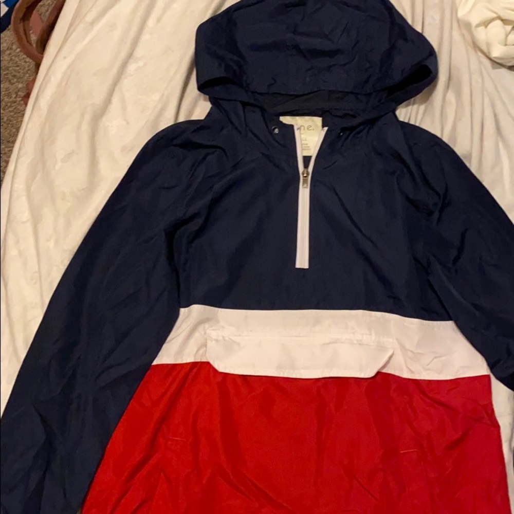 Half zip windbreaker